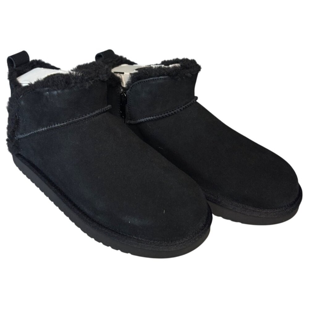 Koolaburra by UGG Koola Kids Ultra Mini Black Suede Boot Size 5 New In Box
